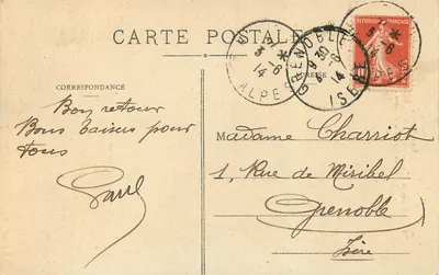 Alpy — Dolina Ubaye, Trasa z La Condamine do Saint-Paul, Le Pas de la Reissole — V. Fournier, wyd., Gap, nr 1674 — Rewers