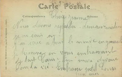 Zamek w Chantilly — Galeria Malowidek — IMP. Fot. Neurdein et Cie, 54 Av. de Breteuil, Paris — Rewers