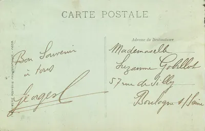 Castello di Chantilly — Il Vestibolo e le Scale — Editore: Larimerie Nouvelle Photographique, Parigi — N° 24 — Verso