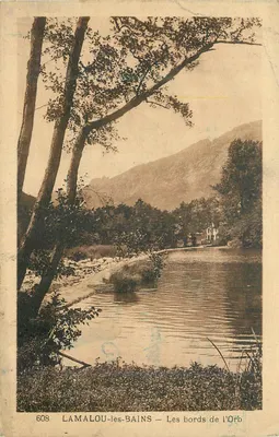 LAMALOU-les-BAINS — As margens do Orb — editor não identificado, n° de série 608