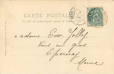 Nogent-sur-Seine — O Desaguadero — E. Yolly — Verso