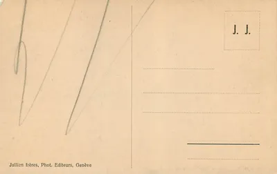 Chamonix — Le Chapeau et les Aiguilles Rouges — J.J. 6644 — Rewers