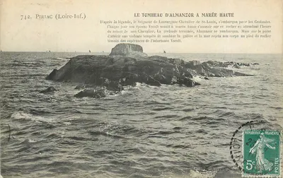 O túmulo de Almanzor à maré alta — Pirtac (Loire-Inf.) — Arlaud Nozat, n°742