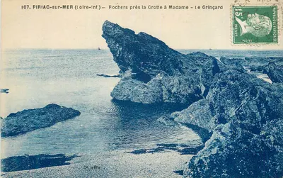Piriac-sur-Mer (Loire-Inf.) — Rochas perto da Crotte à Madame - Le Grincard — Pasteur