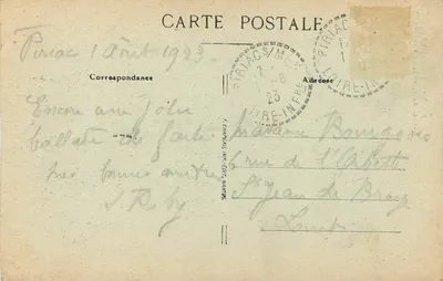Rocher du Sphinx, Piriac (Loire-Inf.) — editor F. Chapeau, n°35 — Verso