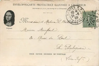 Nantes — Gare d'Orléans — Ansicht des Kai und des Flusses — Rückseite