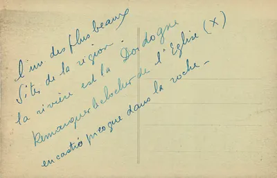 Gluges widziane z Montvalent — Piękne krajobrazowe miejsce — n° 466 — Rewers