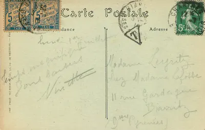 Catedral de Chartres — A Abside — Imp. Phot. Neurden & Cie, 762 — Verso