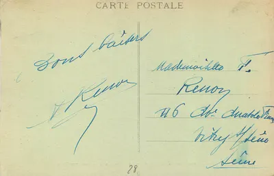 Katedra w Chartres (E.-et-L.) — Kaplica Notre-Dame pod ziemią — G. Foucault, wyd., Dreux — Rewers