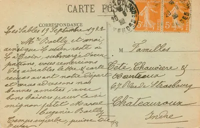 Chartres (E.-et-L.) — Drzwi Guillaume — Droni — Rewers