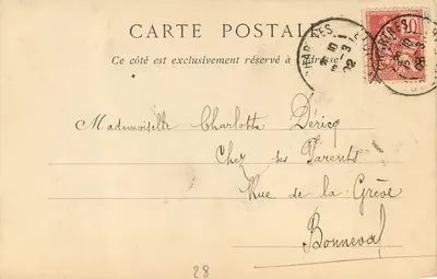 Chartres — Widok z Mostu Nowego — ND Phot — Rewers
