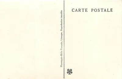 Poço de PADIRAC (Lot) — Entrada do Gouffre — Phototypie-Héliotype, Limoges — Verso