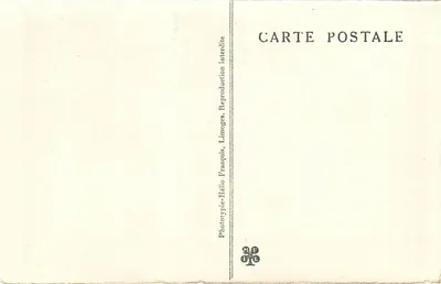Poço de PADIRAC (Lot) — A grande Pendeloque — Fototipia-Heliopia, Limoges — Verso