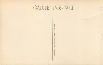 Versailles — Wielkie Wody w basenie Neptuna — Wydawnictwo P. Girard, 9 rue Colbert, Versailles — Rewers