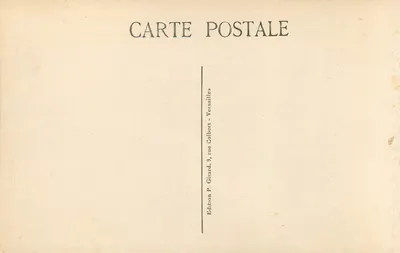Versailles — Il Parco - Allée Royale e Bassin d'Apollon — Edizione P. Girard, 9, rue Colbert, Versailles — Verso