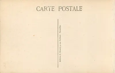 Versailles — Quarto de dormir de Luís XIV — Edição P. Girard — Verso