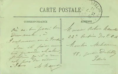 Grenoble — panorama — rzeka Isère i Alpy — LL. — Rewers