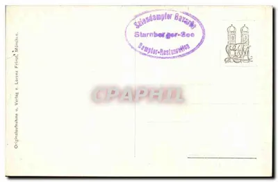 Seeshaupt am Starnberger See — Ansicht des Sees mit der Zugspitze im Hintergrund — Verlag Franz Lorenz, Nr. 711-3 — Rückseite
