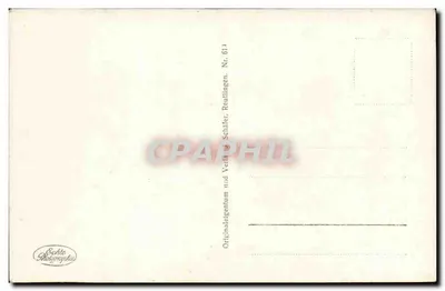 Zamek Hohen-Zollern — widok z lotu — Echte Photographie, Reutlingen, nr 613 — Rewers