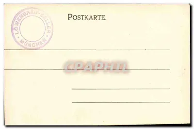 Munique — Löwenbräukeller — Max Kroll, Munique — Verso