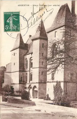 Argentan — Velho Castelo (século xiv) — V. Lhervite, editor