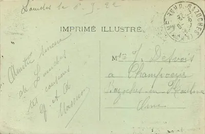 Lourdes — Rosary — Imprimé Illustré, nr 96 — Rewers