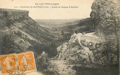 Gorges de Autoire — Nos arredores de St-Céré (Lot) — Editor Cés Docq, Cahors, n°122
