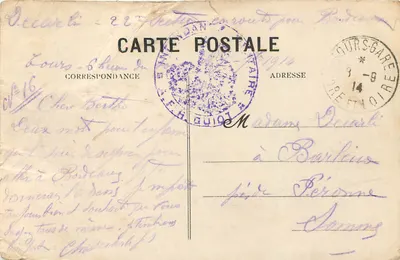 Monnaie (I.-et-L.) — O Castelo do Mortier e o Lago — Verso