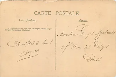 Le Creusot — Usinas Schneider — Oficina de acabamento das placas de blindagem — Ch. Market, editor, n°26 — Verso