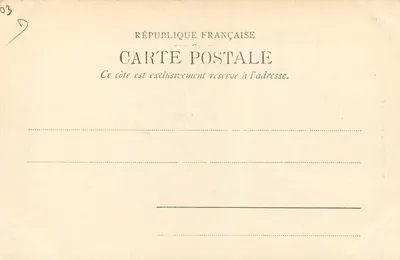 Vichy: Castelo de Randan — editor C. Marlière, Vichy, Marselha — Verso
