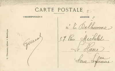 Ponte sobre a Bouble (Allier) — Altura 72m, Comprimento 400m — G. Chaumont, editor em Montluçon — Verso