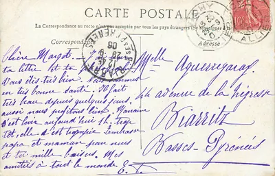 Arredores de Vichy — Castelo de Randan — Staerck, Paris — Verso