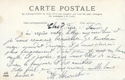 Paryż — Most Alexandre III — J.C. Paris — Rewers