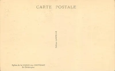 Igreja de La Chaux des Crottenay — São Cristóvão — Edição Lavielle — Verso
