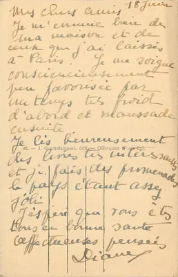 Panny z ptakiem (XV w.) — figura NMP Marthuret w Riom — L'Auvergne — Rewers