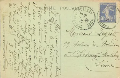 Pont-de-la-Chaux — Bois des Ifs e as Montanhas — Simi-Bromure A. Bréger Frères Déposé — Verso