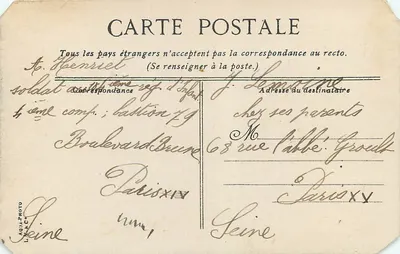 St Érict, As Três Fontes de Gouëau — vista industrial com pontes e ferrovia — Verso