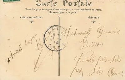 Alençon — Zamek Duszek Alençon, wieża koronowana — J.D. Phot. — Rewers
