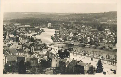 Château-Thierry — Vale da Marne e os dois pontes — « REAL-PHOTO » C.A.P. - PARIS (48)