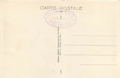 Le Linge — Vista geral — Edição Gérard, Orbev (Haut-Rhin) — Verso