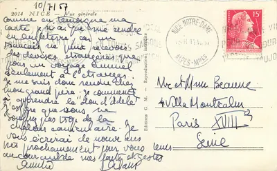 Ogólny widok Nicei — widok z Notre-Dame — Wydawnictwo G. M. — Seria — Rewers