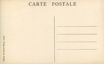 LYON – Piazza della Repubblica e Monumento Carnot — Edizione del Grand Bazar, Lyon — Verso