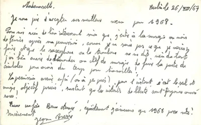 Vila nevada — Boas Festas — Carta de boas-vindas — Verso