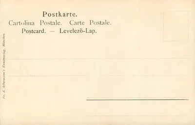 São Paulo e São Marcos — reprodução de uma obra de Albrecht Dürer — editor Ackermann's Kunstverlag, n° 188 — Verso