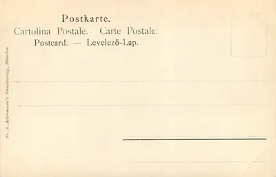 Madonna della Tenda — obra de Rafael — edición Ackermaan's Kunstrverlag, n° 1248 — Reverso