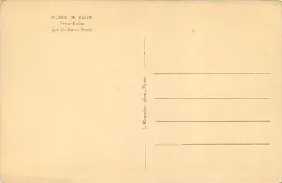 Petite Reine — por Lié-Louis Périn — Museu de Reims — Verso