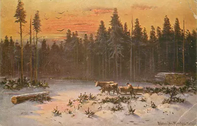 Bilhete postal antigo Fantasia