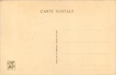 Becassine jest chora — J.-A. Muenier, n° 0553 — Rewers