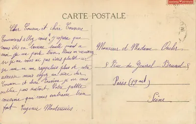 Montbrison — Sala 'Diana' (Biblioteka) — Cliché Teissaire — Rewers