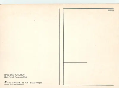 Zatoka Arcachon — Duna Pilat — IN'EDITE — Rewers